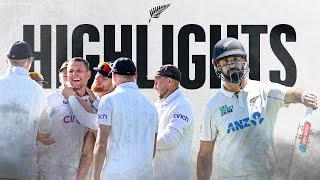 Mitchell Makes 84 & Bethell Hits 50 In 37 | Highlights | New Zealand v England | 1st Test Day 4