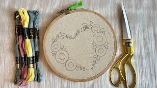 Easy Hand Embroidery Pattern Tutorial for Beginners  Embroidery by Gossamer  Lazy Daisy Flower