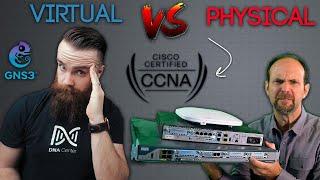 CCNA Lab BATTLE!! // GNS3 vs Physical - ft. Jeremy Cioara