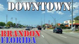 Brandon - Florida - 4K Downtown Drive