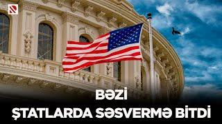 Bəzi ştatlarda səsvermə bitdi - D.Trump 20 milyona yaxın səslə K.Harrisi üstələyir