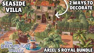 2 WAYS TO DECORATE//ARIEL'S ROYAL BUNDLE//SEASIDE VILLA//STRUCTURED DESIGN//DISNEY DREAMLIGHT VALLEY