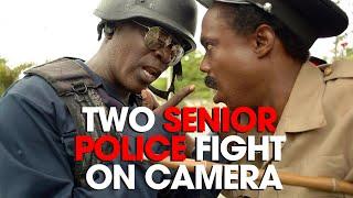 2 SENIOR POLICE CAUGHT FIGHTING ON CAMERA.