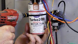 AmRad Turbo 200 Universal Motor-Run Capacitor Install