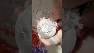 Cutting dry soap. #cuttingdrysoap #soapcutting #short #asmrsoap #asmr