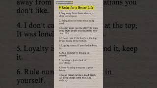  9 Rules For A Better Life #shorts #lifeunlockedwitharchna #motivation #betterlife #rules #viral
