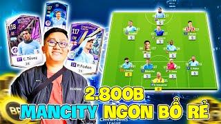 Phá 3000 Tỷ I Love Build Team Color MANCHESTER CITY Khủng Nhất FC Online Lương 265: TEVÉZ Gánh Team