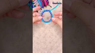 Easy Paracord bracelet #shorts #diy #tutorial #paracord #bracelet #howto #design #viral #trending