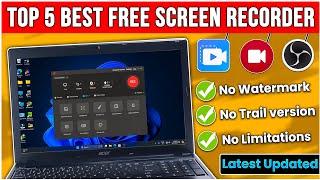 Top 5 Free Screen Recording Software for PC/Laptop 2025 - [Latest Updated]Best free Screen Recorder