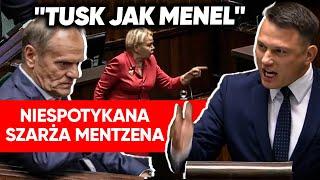 Mentzen bezlitośnie. Posłanka nie wytrzymała. Szarża w Tuska