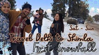 How to plan Shimla trip (Saturday - Sunday Trip) | 2024 First Snow-fall at shimla ️️️