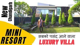 Mini Resort Villa at New Chandigarh | Magnificent Interior | Park Facing Villa |  House Tour