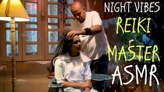 Reiki master head massage just before bed time really relax Katha, Asmr relaxation @ forest resort