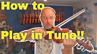 Play more in tune with these simple intonation exercises for violin