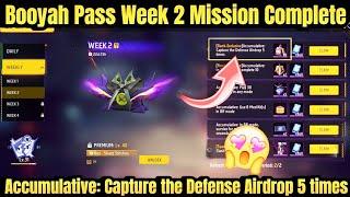 Capture Defense Airdrop 5 Times Complete | FF Mission Capture Defence 5 Times | Booyah Pass Mission