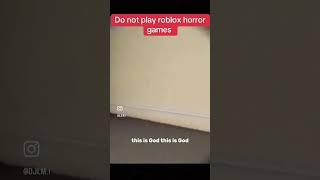 DO NOT PLAY ROBLOX HORROR GAMES  #shorts