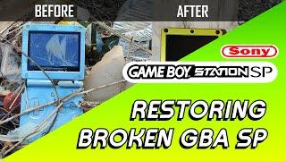 Restoring old broken beat up Gameboy Advance SP.