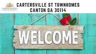 Canton Homes for Rent: Cartersville Street Townhomes by Property Management in Kennesaw