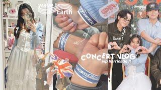 WAVE TO EARTH CONCERT VLOG  ; vip barricade, flaws and all in london, concert prep + outfit