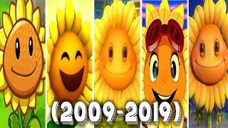 Evolution of Sunflower | PVZ GW 2, PvZGW 1, PVZ, PvZ2, PvZ Heroes, PvZ DS (2009 - 2019)