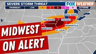 Wicked 90+ mph Destructive Winds Expected To Pummel Midwest On Thursday