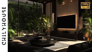 MODERN HOME STYLES TOP DESIGN: Black Contemporary Modern Interior Design with Tropical Elegance