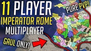 11 Player PVP Imperator ROME HUGE Wars - GAUL ONLY - Tribes Gameplay!