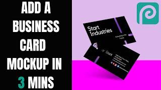 How to use Business Card Mockup in Photopea (Free online tool)