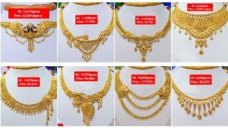 Light Weight Gold Necklace designs pictures //Gold Necklace designs 2023||Gold Necklace with Price