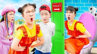 Baby Doll & Friends Play Squid Game 2 Red Light Green Light -  Funny Stories About Baby Doll
