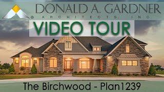 Sprawling one-story house plan with Craftsman style and outdoor living | The Birchwood