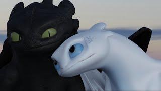 Light Fury needs more attention - HTTYD 3D ANIMATION