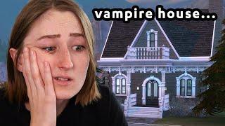 i tried building a secret vampire house in the sims