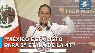 "Estoy lista, estoy fuerte", asegura Sheinbaum a un día de ser Presidenta