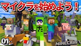 【01】初心者向けのマインクラフト　序盤のサバイバルを解説！【minecraft】