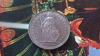 1 FR Helvetia Coin From Switzerland   $ 55,000,00 Very Rare Error Worth big money 1 Fr 1996 "B"