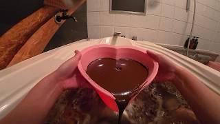Eating at a Chocolate Love Hotel