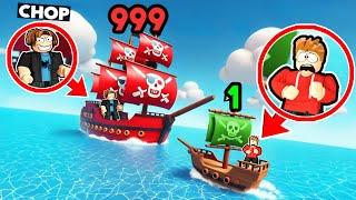 CHOP And Frosty Fight With Pirate Ships In Roblox Pirate Simulator