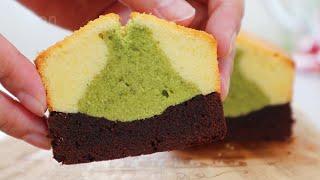 Chocolate GreenTea Pound Cake 巧克力绿茶蛋糕｜Apron