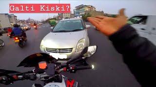 Idiot Car driver | KTM Duke Jaipur