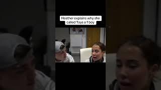 heather explain to tays