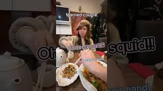 Eat less vs. Eat more than hubby  吃得少 vs. 吃得比老公多 #shorts#funnycouple#couplevideos#couple