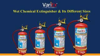 "Class-K" Type Wet Chemical Fire Extinguishers are specially designed for use in the kitchen |Variex