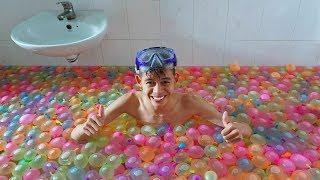 NTN - Bể Bơi 5000 Quả Bóng Bay Trong Nhà (Making A Swimming Pool With 5000 Balloons)