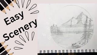 Simple Scenery Art ||Pencil Sketch ||Easy Pencil Art