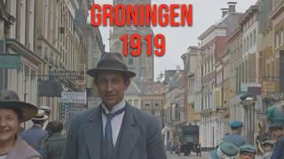 Groningen, Netherlands in 1919 - Restored Footage