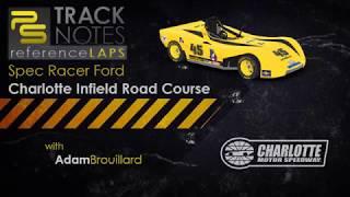 Adam Brouillard shows us the proper line in a Spec Racer Ford at Charlotte Infield Road Course