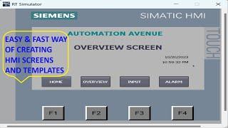 Siemens HMI Screen & Template Creation In TIA Portal | Download HMI Program | KTP400 Basic PN Touch