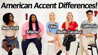 Americans were Shocked by 5 Different States' Accents! (California,Atlanta,NY,North Carolina,Ohio)