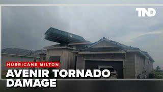 Residents in Avenir talk about riding out Hurricane Milton in their homes; survey tornado damage